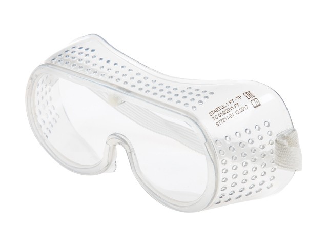 Купить очки защитные закрытые ЗП-1 STARTUL (прямая вентиляция, картонный подвес) (ST7211-01)