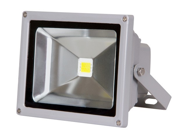 Купить прожектор светодиодный PFL -RGB-C/GR  10w  IP65Jazzway драйвер в комплекте (Настраиваемый Цветной +пульт  в комплекте. серый корпус) (1005892) (JAZZWA