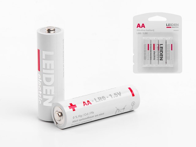 Купить батарейка AA LR6 1,5V alkaline 4шт. LEIDEN ELECTRIC (808001)