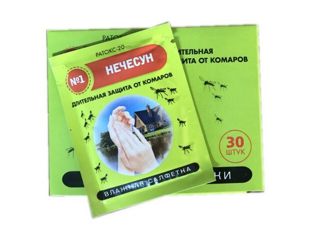 Купить салфетка от комаров "Нечесун" (4607060892079) (VALBRENTA CHEMICALS)