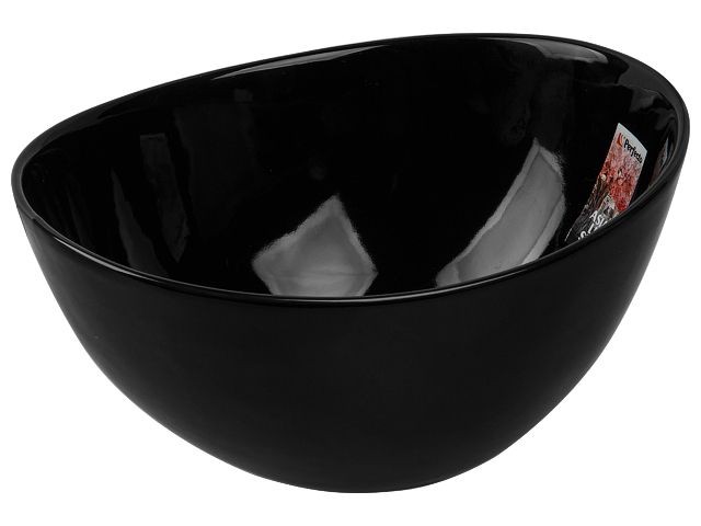 Купить салатник керамический, 20.5х17.5 см, серия ASIAN, черный, PERFECTO LINEA (17-121759)