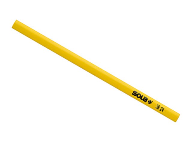Купить карандаш разметочный 24см SB 24 (SOLA) (ЖЕЛТЫЙ. Поверхности из металла, керамики, стекла, пластмассы, резины, а также сухого или влажного де) (6602252