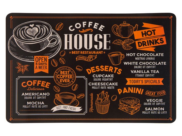 Купить салфетка сервировочная "Coffee House", 43.5х28.2 см, PERFECTO LINEA (45-002258)