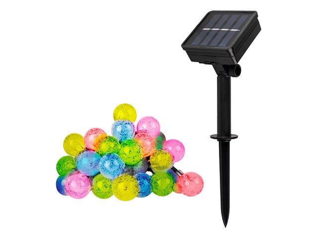 Купить светильник садовый на солнечной батарее SLR-G05-30M ФАZА (гирлянда, шарики, мультицв) (5033375)