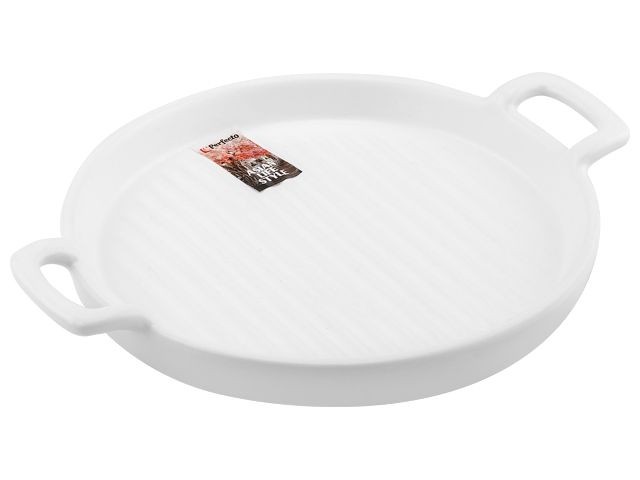 Купить тарелка-блюдо керамическая, 23.5х18.5х2.5 см, серия ASIAN, белая, PERFECTO LINEA (17-112350)