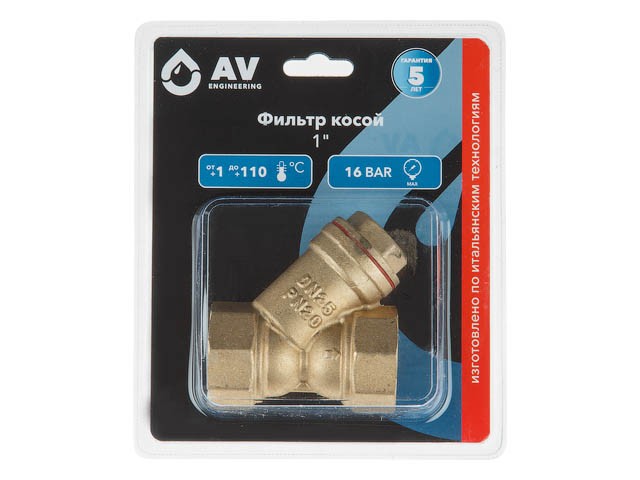 Купить фильтр косой 1", AV Engineering (AVE3680101)