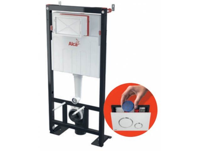 Купить скрытая система инсталляции для сухой установки (для гипсокартона) (высота монтажа 1,12м) Sadroмodul (AM101/1120-RU) (Alcaplast)