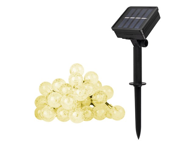 Купить светильник садовый на солнечной батарее SLR-G05-30Y ФАZА (гирлянда, шарики, желт.) (5033368)