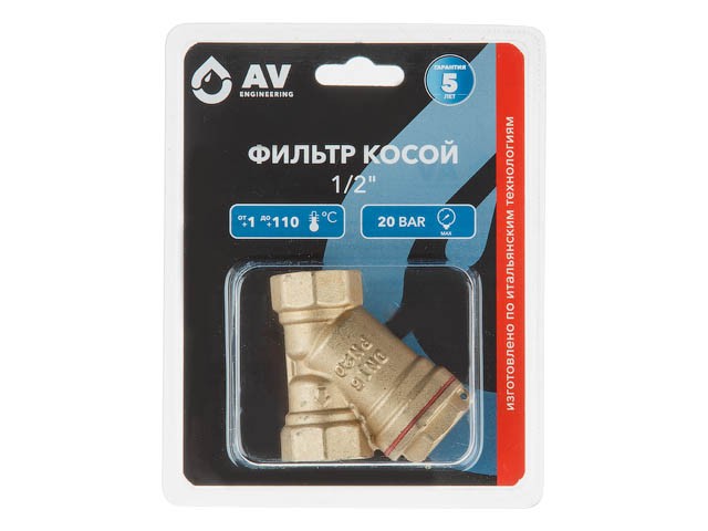 Купить фильтр косой 1/2", AV Engineering (AVE3680112)