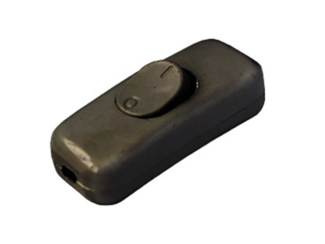 Купить выключатель на шнур 6А 250В черный, BYLECTRICA (однополюсный) (ВШ116-003ч)