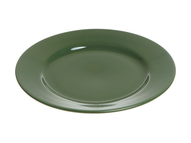 Купить тарелка обеденная керамическая, 241 мм, круглая, серия Лапсеки, зеленая, PERFECTO LINEA (Супер цена!) (16-124309)