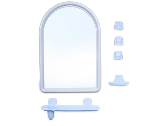 Купить набор для ванной Berossi 56 (Беросси 56), светло-голубой, BEROSSI (Изделие из пластмассы. Размер зеркало 360 х 520 мм) (НВ05608000)