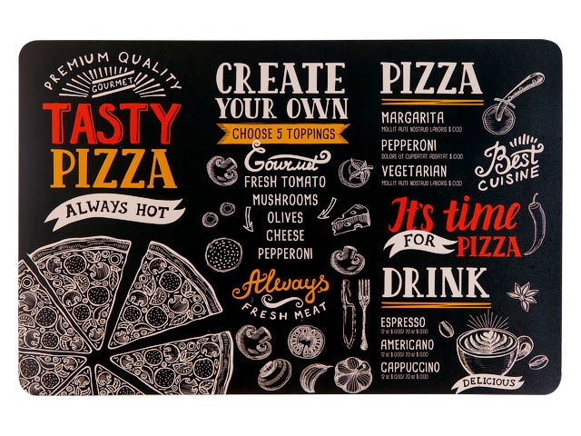 Купить салфетка сервировочная "Tasty Pizza", 43.5х28.2 см, PERFECTO LINEA (45-002279)