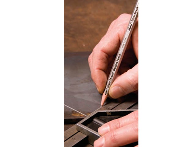Купить карандаш разметочный сварщика флуоресцентный серебристый MARKAL (цвет серебристый) (96101)