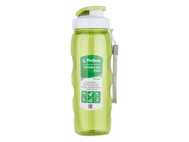 Купить бутылка для воды, 700 мл, зеленая, PERFECTO LINEA (спорт, развлечение, ЗОЖ) (34-702250)