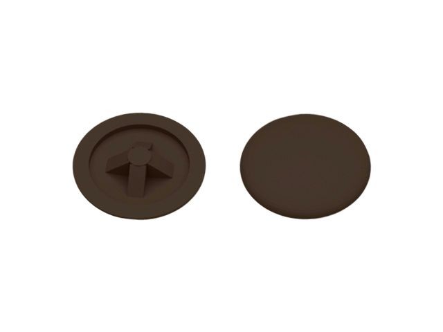 Купить заглушка под отверстие, декоративная 16 мм темно-коричневая (1000 шт в пакете) STARFIX (SM-43837-1000)