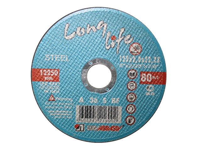 Купить круг отрезной 230х1.8x22.2 мм для металла Long Life LUGAABRASIV (4603347371824)