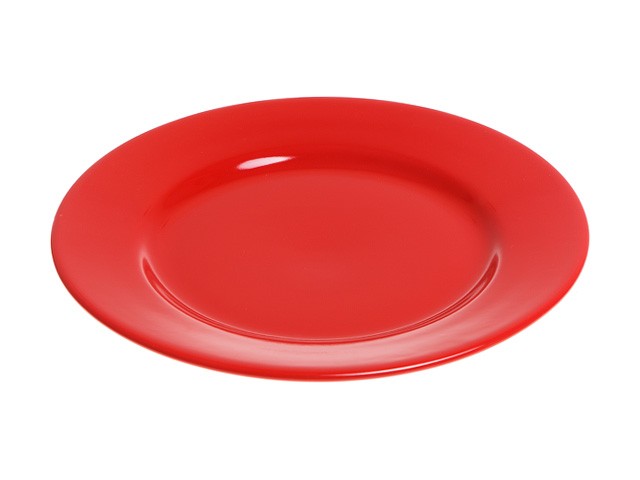 Купить тарелка обеденная керамическая, 241 мм, круглая, серия Лапсеки, красная, PERFECTO LINEA (Супер цена!) (16-124509)