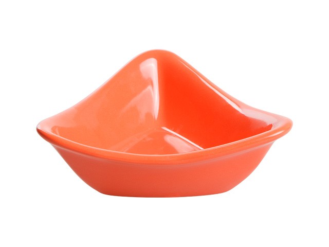 Купить салатник керамический, 132 мм, треугольный, серия Адана, оранжевый, PERFECTO LINEA (Супер цена!) (18-153200)