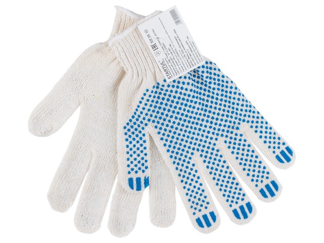 Купить перчатки х/б с ПВХ "Точка" 7,5класс STARTUL (ST7161)