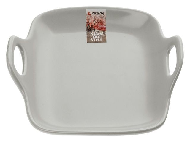 Купить тарелка-блюдо керамическая, 19х18.5х4.7 см, серия ASIAN, серая, PERFECTO LINEA (17-101903)