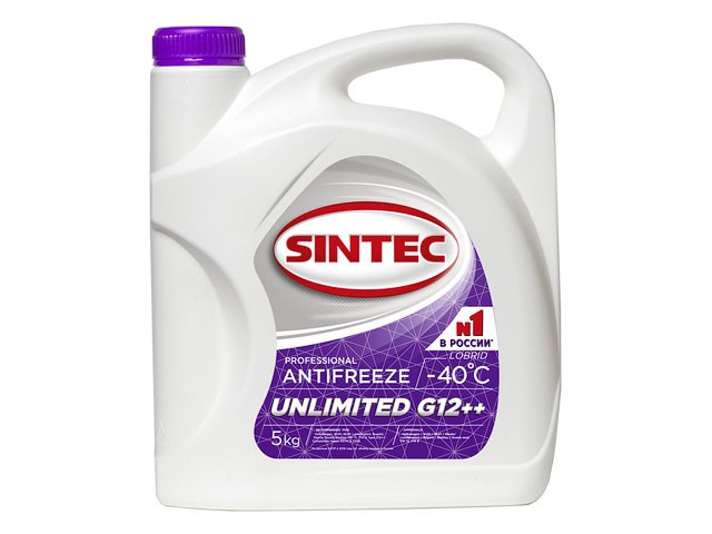 Купить антифриз Sintec-40 UNLIMITED G12 plus plus 5кг (803584) (SINTEC)