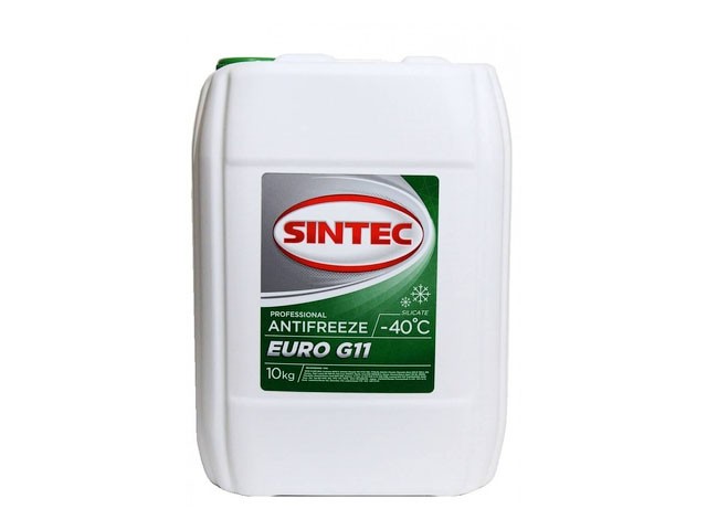 Купить антифриз Sintec-40 G11 Euro (зеленый) 10кг (800516) (SINTEC)