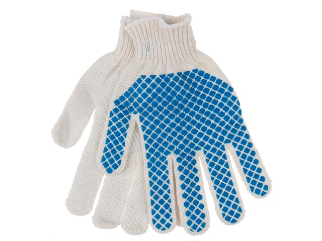 Купить перчатки х/б с ПВХ покрытием (обливная ладонь) 7,5класс STARTUL (ST7164) (шахматный облив)