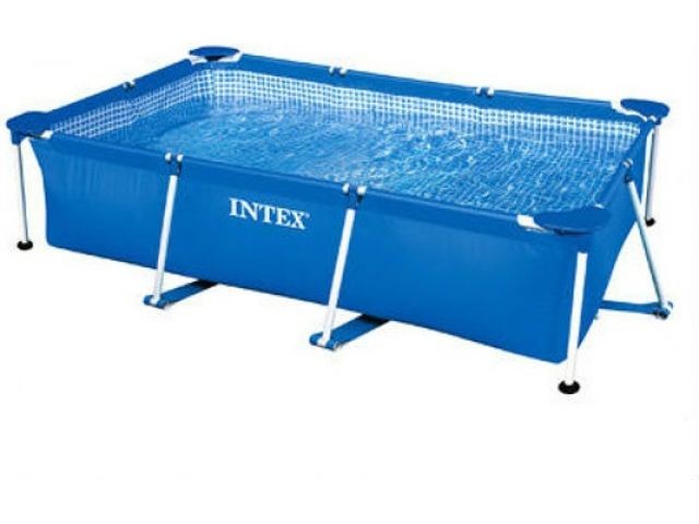 Купить каркасный бассейн Rectangular Frame, прямоугольный, 300х200х75 см, INTEX (от 6 лет) (28272NP)