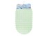 Купить коврик для ванной, овал 66х37 см, зеленый, PERFECTO LINEA (22-683701)