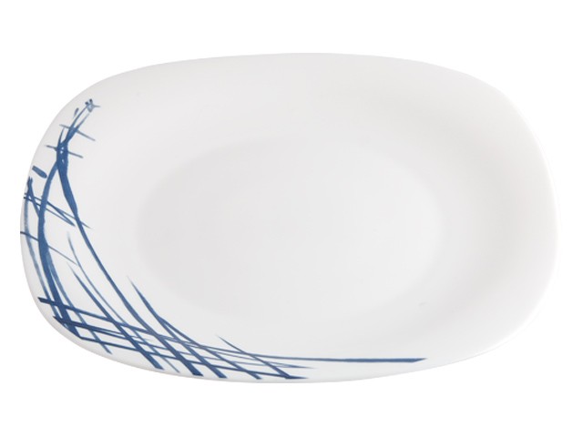 Купить тарелка обеденная стеклокерамическая, 278 мм, квадратная, серия BELLADONNA (Красотка), DIVA LA OPALA (Quadra Collection) (13-127832)