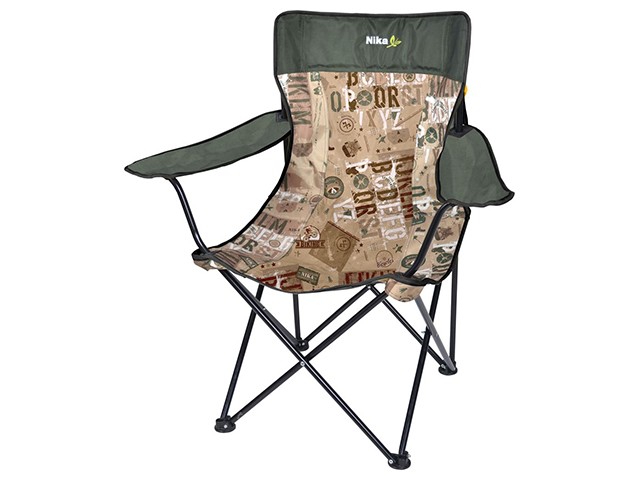 Купить стул походный Премиум 5 складной со спинкой и подлокотниками, NIKA (ПСП5)