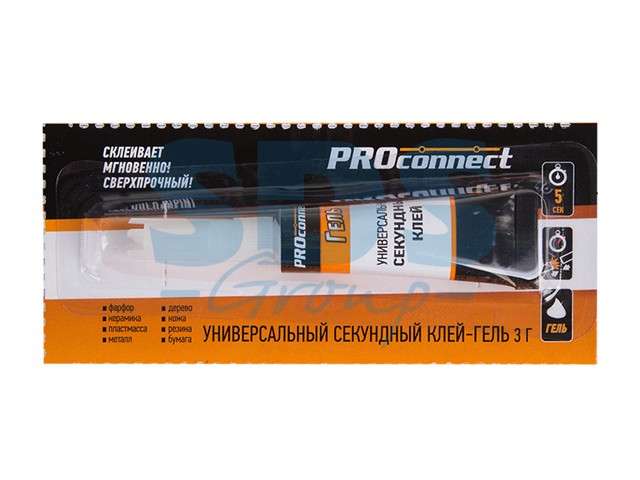 Купить клей-гель универсальный секундный (3 г) на мульти-карте Proconnect (61-0910) (PROCONNECT)