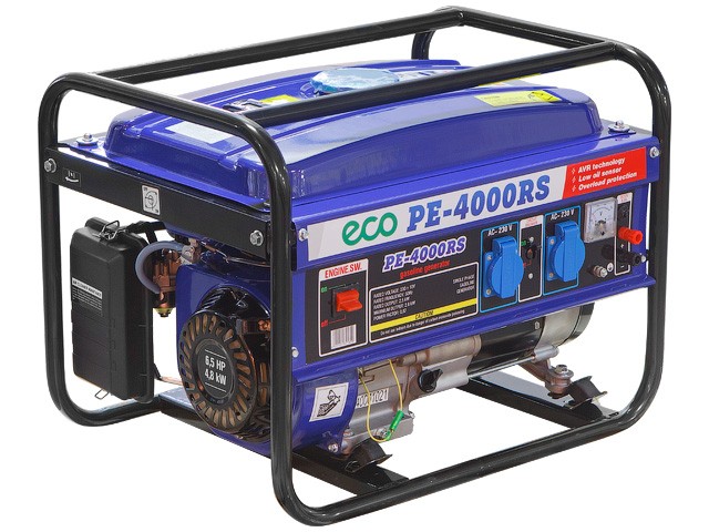 Купить электростанция (генератор бензиновый) ECO PE-4000RS (2.8 кВт, 230 В, бак 15.0 л, вес 44 кг)