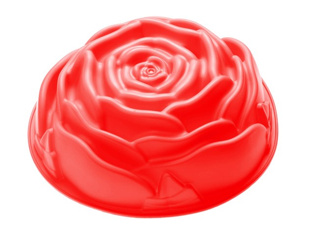 Купить форма для выпечки, силиконовая, роза, 23 х 7 см, красная, PERFECTO LINEA (20-018915)