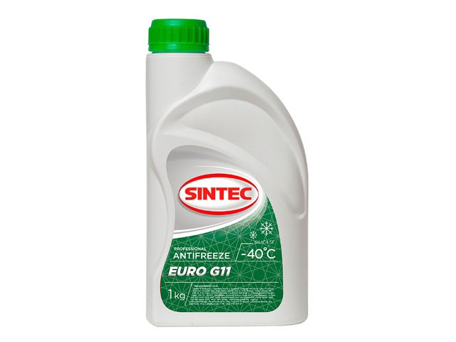 Купить антифриз Sintec-40 G11 Euro (зеленый) 1кг (802558) (SINTEC)