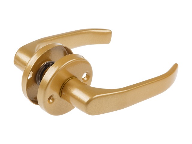 Купить ручка дверная LENOX на круглой планке 50мм (золото) (1115757196490) (gamar)