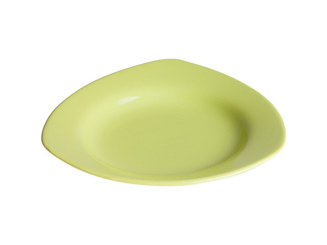 Купить тарелка глубокая керамическая, 225 мм, треугольная, серия Трабзон, оливковая, PERFECTO LINEA (Супер цена!) (17-322302)