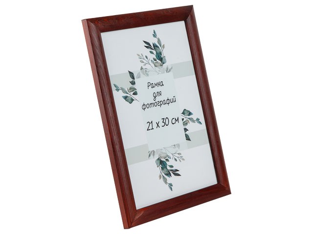 Купить рамка для фотографий деревянная со стеклом, 21х30 см, бордовая, PERFECTO LINEA (Д25КЛ/1812-5)