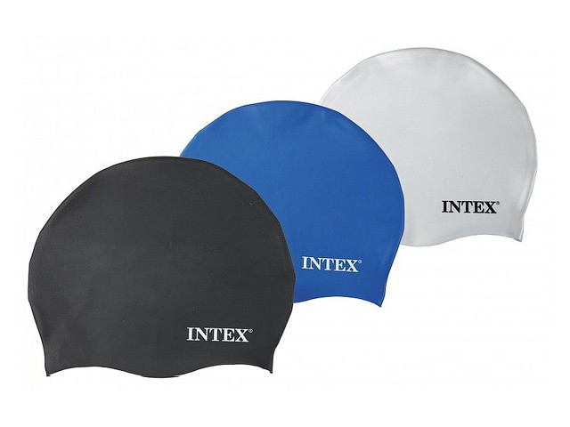 Купить шапочка для плавания силиконовая, INTEX (от 8 лет, размер универсальный, цвета в ассортименте) (55991)