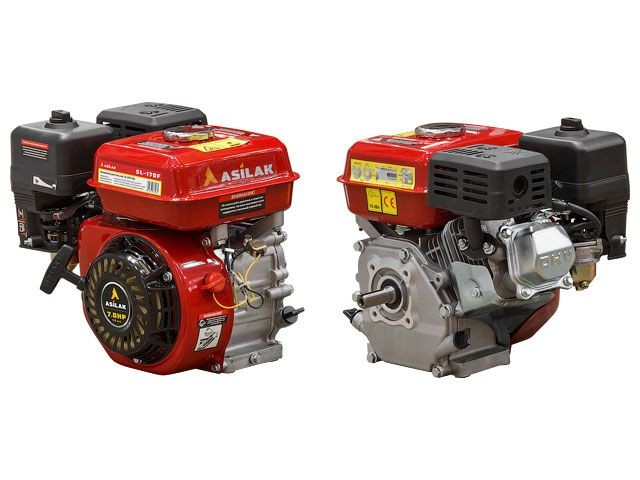 Купить двигатель 7.0 л.с. бензиновый (цилиндрический вал диам. 20 мм.) (Макс. мощность: 7.0 л.с; Цилиндр. вал д.20 мм.) (SL-170F-D20) (ASILAK)