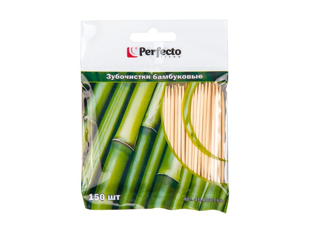 Купить зубочистки бамбуковые 150 шт, PERFECTO LINEA (Материал: бамбук.) (45-000150)