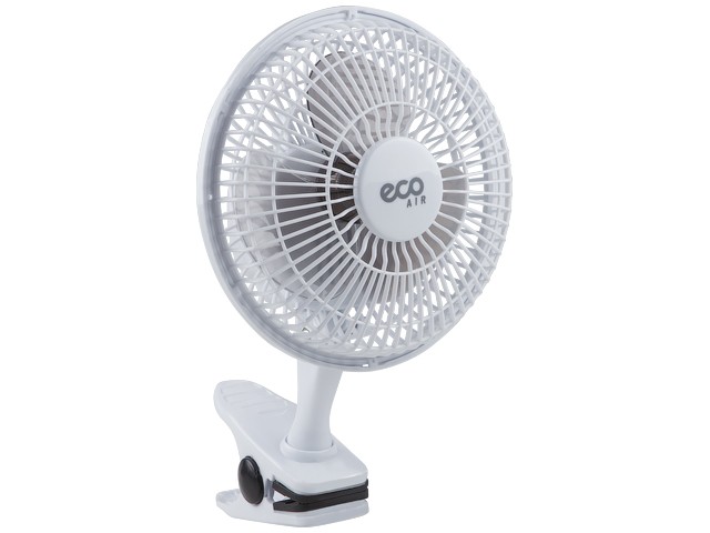Купить вентилятор электрический настольный 25 Вт ECO EF-1525C (диаметр 15см; 2 скорости; клипса)