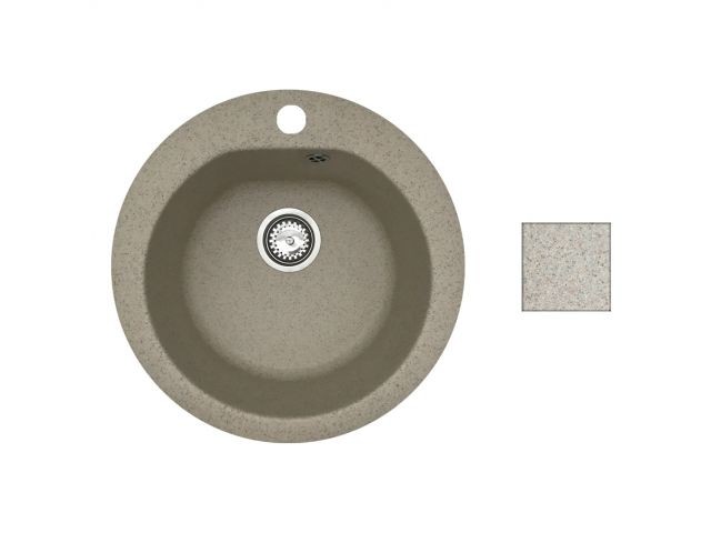 Купить мойка кухонная из искусственного камня GOLD гранит 505х505 mm, AV Engineering (AV510000GGTA)
