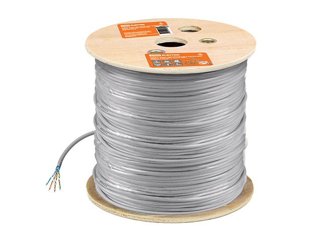 Купить кабель витая пара F/UTP Cat 6 4х2х23AWG (305м)  solid, ПВХ, серый TDM (SQ0107-0104)