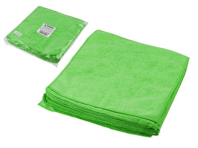 Купить набор салфеток из микрофибры Solid (Cолид) 20 шт., 29х29 см, универсальные, зелёные, PERFECTO LINEA (45-007003)