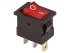 Купить выключатель клавишный 12V 15А (3с) ON-OFF красный с подсветкой Mini (RWB-206-1, SC-768) REXANT (36-2170)