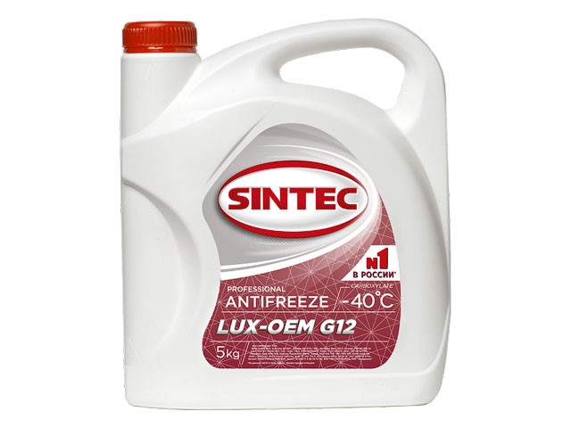 Купить антифриз Sintec-40 G12 Lux (красный) 5кг (614500) (SINTEC)