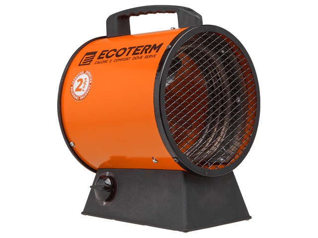 Купить нагреватель воздуха электр. Ecoterm EHR-03/1C (пушка, 3 кВт, 220 В, термостат, 2 года гарантии) (ECOTERM)