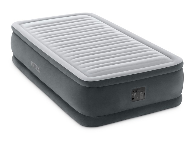 Купить надувная кровать Twin Comfort-Plush, 99х191х46 см,  встр. электрич. насос, INTEX (64412NP)